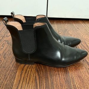Madewell black leather boots